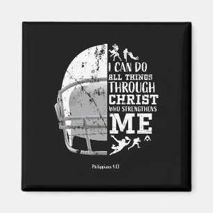 Aimant Je peux faire toutes choses par le Christ Football