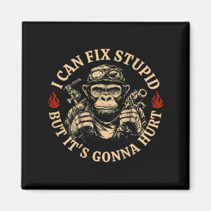 Aimant Je peux réparer Stud mais ça va faire mal à singe
