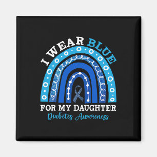 Aimant Je Porte Du Bleu Pour Ma Fille T1D Diabète De Type