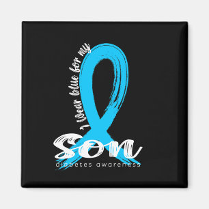 Aimant Je Porte Du Bleu Pour Mon Fils Sensibilisation Dia