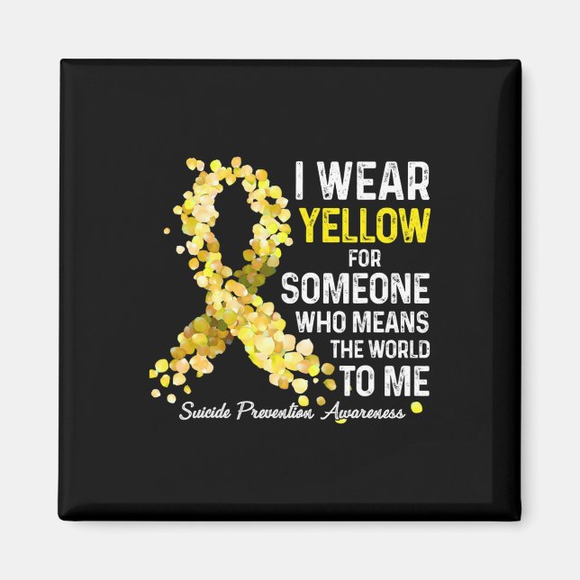 Aimant Je Porte Du Jaune À Quelqu'Un Qui Manque De Préven (Devant)