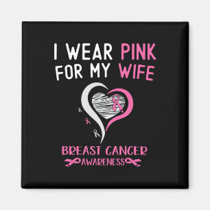 Aimant Je Porte Du Rose Pour Ma Femme Sensibilisation Au