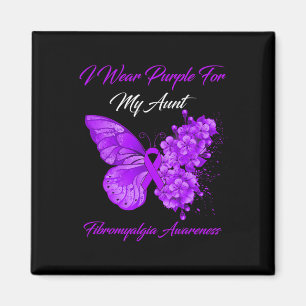 Aimant Je Porte Du Violet Pour Ma Tante Fibromyalgie Sens