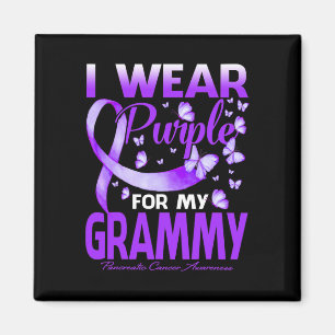 Aimant Je Porte Le Violet Pour Mon Cancer Grammy Pancréat