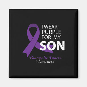 Aimant Je Porte Le Violet Pour Mon Fils - Cancer Pancréat