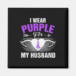 Aimant Je Porte Le Violet Pour Mon Mari Cancer Pancréatiq