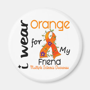 Aimant Je Porte Orange 43 Ami MS Sclérose en plaques