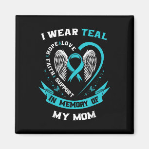 Aimant Je Porte Un Turquoise Pour Mon Fa De Sensibilisati
