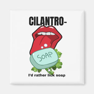 Aimant Je préfère le savon - Anti-Cilantro