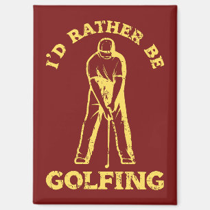 Aimant Je Préférerais Faire Du Golf Amoureux Du Golf
