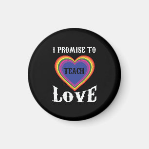 Aimant Je Promets D'Apprendre L'Amour LGBTQ Enseignan