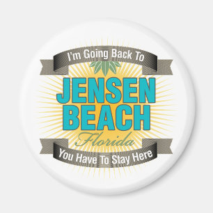 Aimant Je retourne (la plage de Jensen)