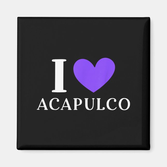 Aimant Je suis amoureux d'Acapulco au Mexique Vacances _2 (Devant)