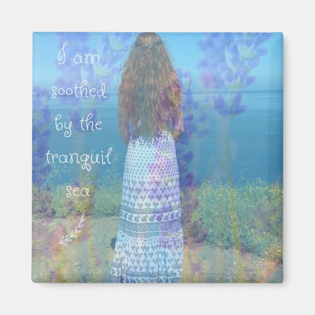 Aimant Je suis apaisé par l'aimant marin tranquille (Devant)