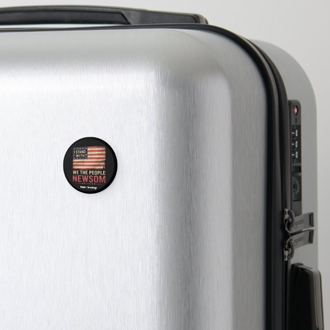 Aimant Je Suis Avec Gavin Newsom Gouverneur Supporter Uni (In Situ (Bagages))