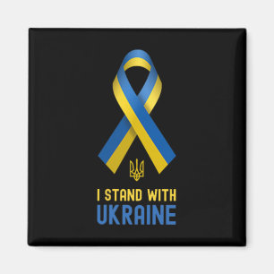 Aimant Je suis avec l'Ukraine Soutien Ukraine Guerre Ukra