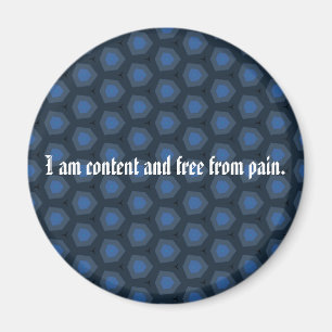 Aimant Je suis content et libre de douleur
