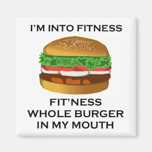 Aimant Je suis dans Fitness Burger