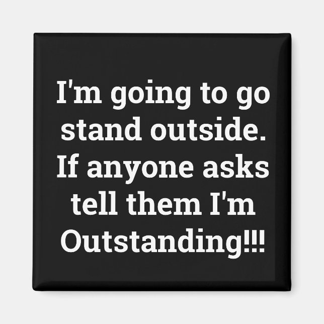 Aimant Je suis exceptionnel (Devant)