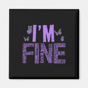 Aimant Je suis fin Fibromyalgie Guerrier Fibro Sensibilis