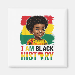 Aimant Je suis garçon afro d'histoire noire Prince Little