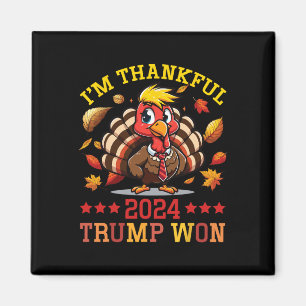 Aimant Je suis heureux 2024 Trump a gagné le patriotique 