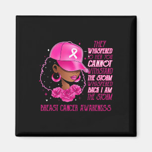 Aimant Je suis la tempête Black Femmes Cancer du sein Sur