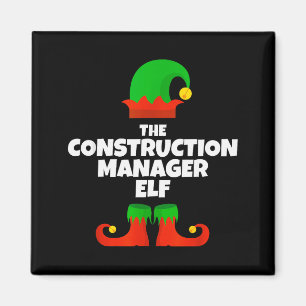 Aimant Je suis le manager de construction Elf Famille Pyj