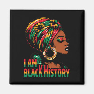 Aimant Je suis le mois de l'histoire des Noirs Afro-Améri