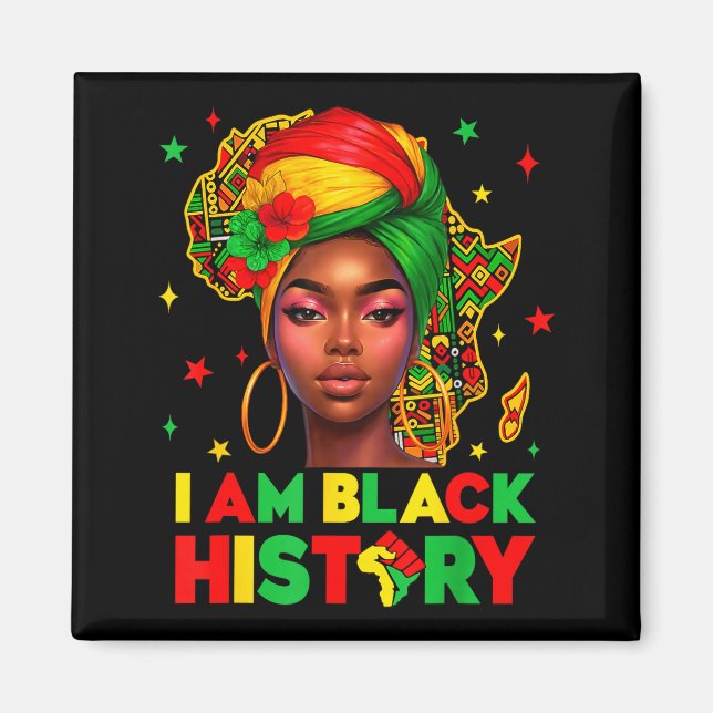 Aimant Je suis l'histoire noire Mois de l'histoire noire  (Devant)