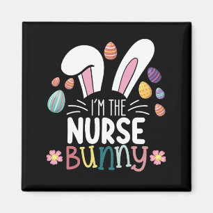 Aimant Je suis l'infirmière Bunny à la recherche de Pâque
