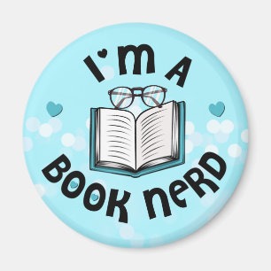 Aimant Je suis Nerd de livre