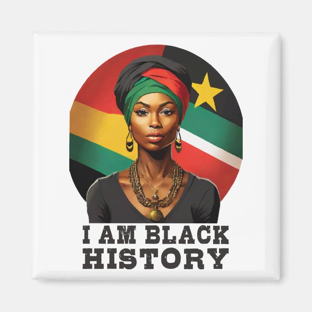 Aimant Je suis Noir Histoire (Devant)