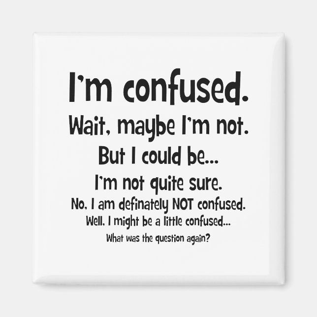 Aimant Je suis perplexe... (Devant)