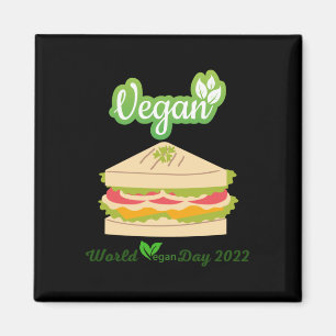 Aimant Je suis si frais Vegan jour 2022 Sticker1