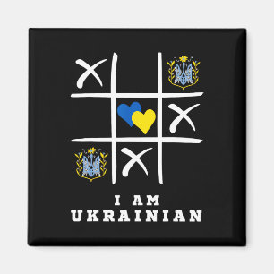 Aimant Je suis ukrainien Protégez l'Ukraine Soutien à l'U
