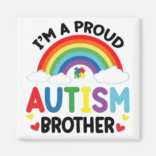 Aimant Je suis un frère fier de l'autisme Mois de la sens