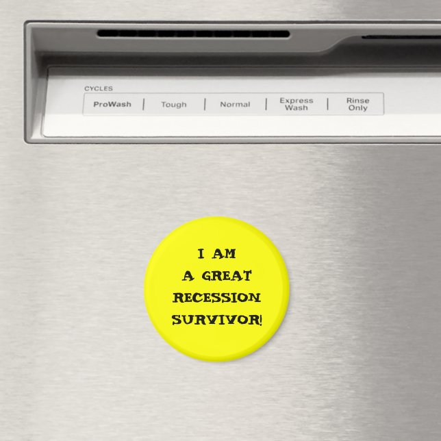 AIMANT JE SUIS UN GRAND SURVIVANT DE RÉCESSION (In Situ (Lave-vaisselle))