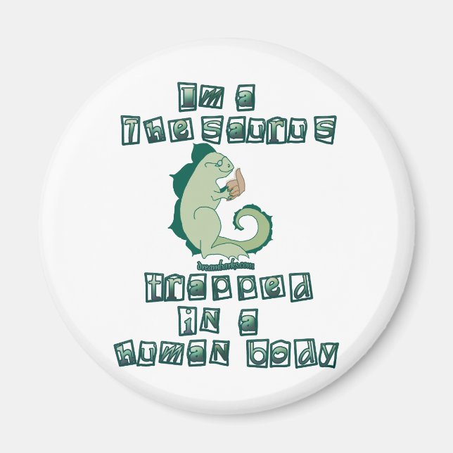 Aimant Je suis un Thesaurus (Devant)