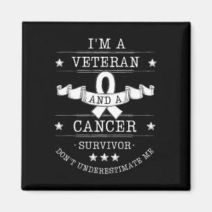Aimant Je suis un vétéran et un survivant du cancer Cance
