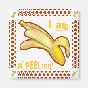 Aimant Je suis une banane qui pèle