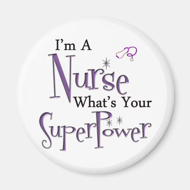 Aimant Je suis une infirmière (Devant)