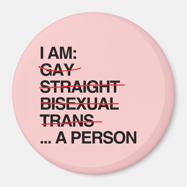 AIMANT JE SUIS UNE PERSONNE (Devant)