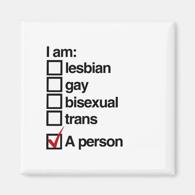 Aimant Je suis une personne LGBT (Devant)