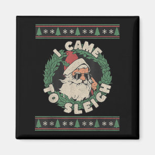 Aimant Je Suis Venu Dormir Drôle Noël Vilain Sweater Retr