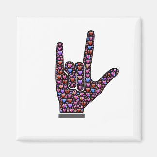 Aimant Je t'aime ASL