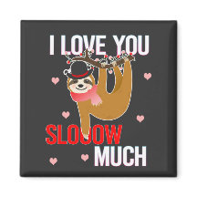 Je T'Aime Beaucoup Sloth Valentines Cadeaux