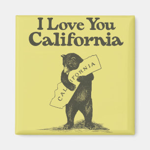 Aimant Je t'aime la Californie
