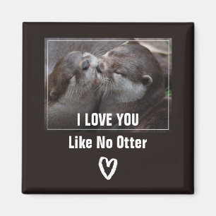 Aimant Je T'Aime Pas D'Otter Mignonne Photo