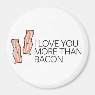 Aimant Je t'aime plus que Bacon